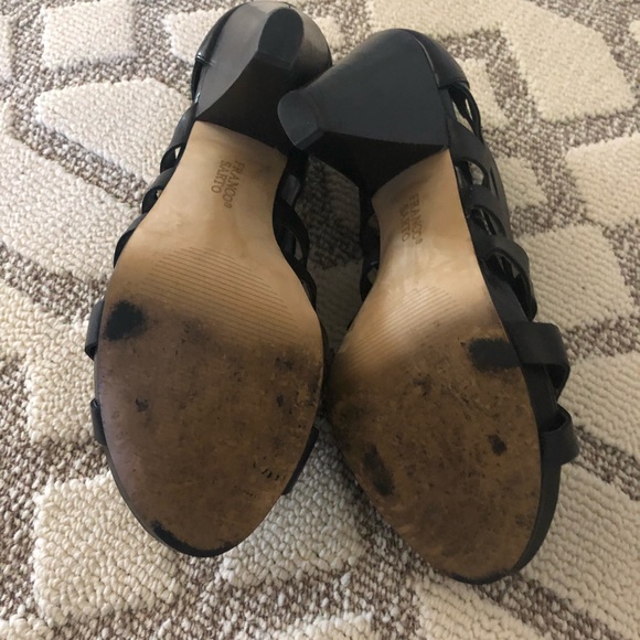 Franco sarto black leather caged heels - Picture 9 of 11